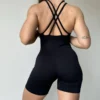 Catsuit espalda tiritas Negro (sin push up)
