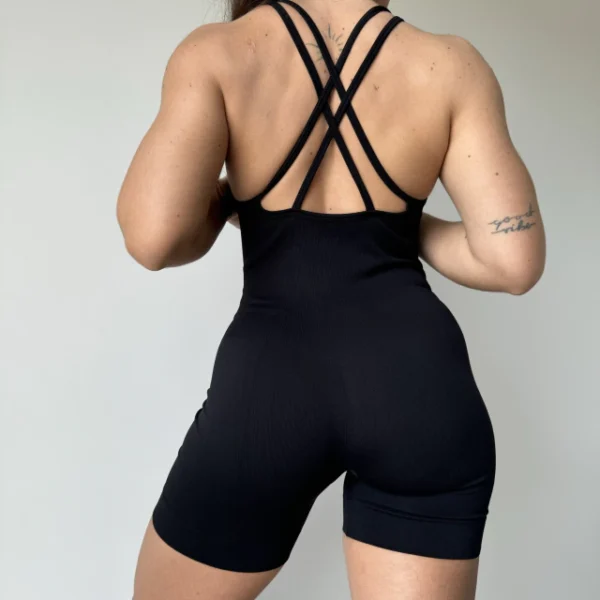Catsuit espalda tiritas Negro (sin push up)
